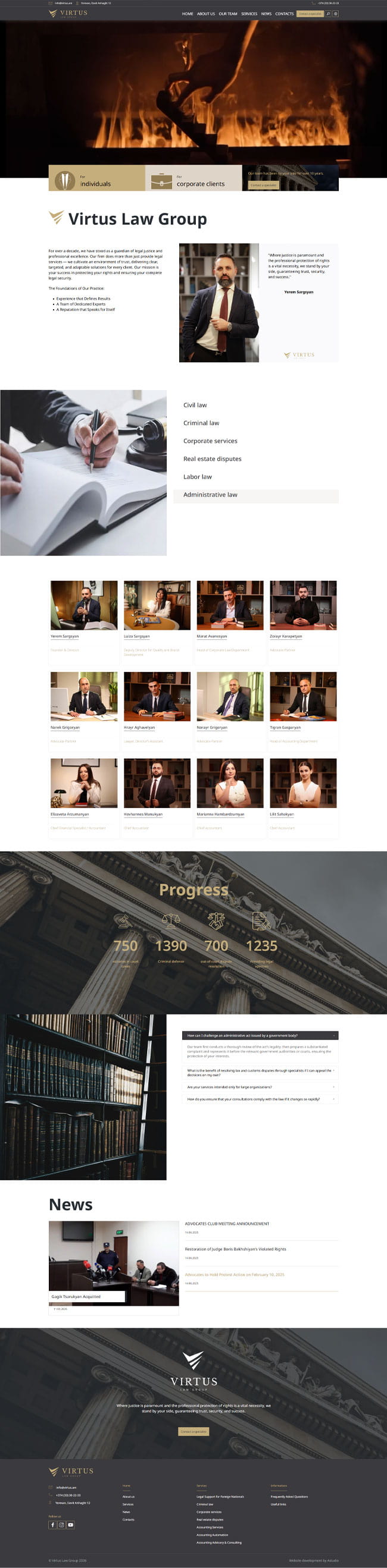 Legal and accounting website