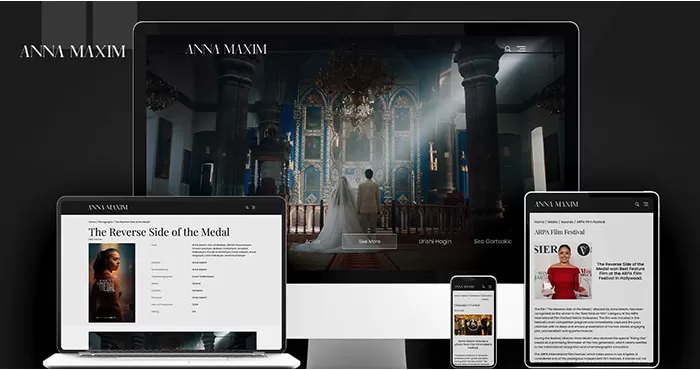 Official Website Development for Anna Maxim