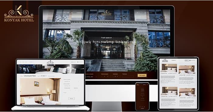 Website development for the hotel