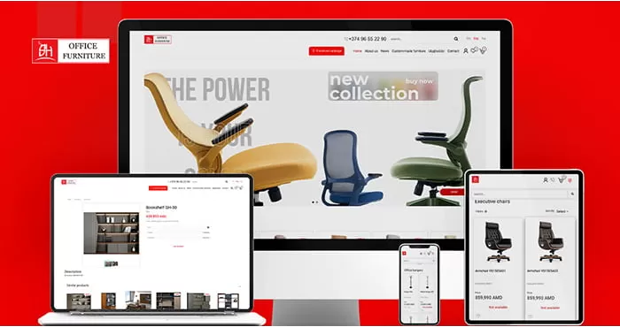 Furniture e-commerce website development