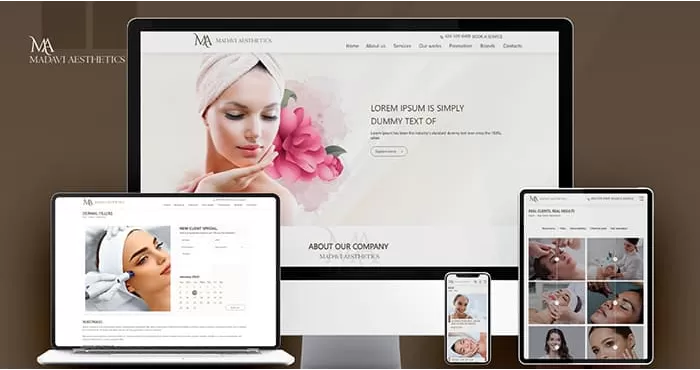 Website creation for aesthetic clinic
