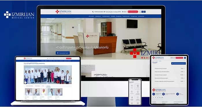 Hospital website design and development
