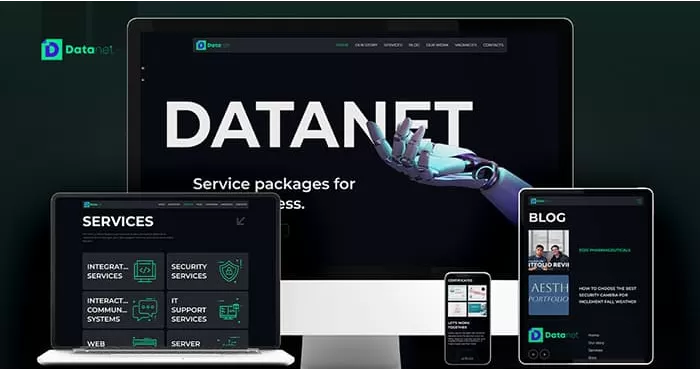 Corporate website development for an IT company