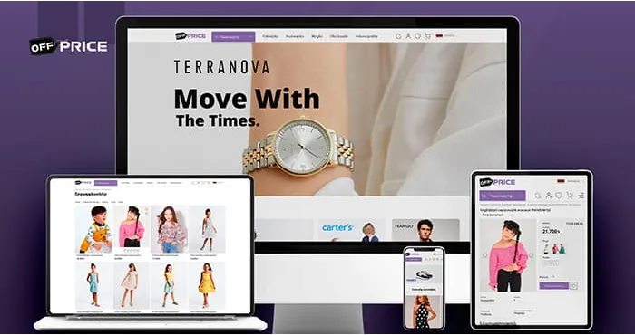 Outlet e-commerce website development