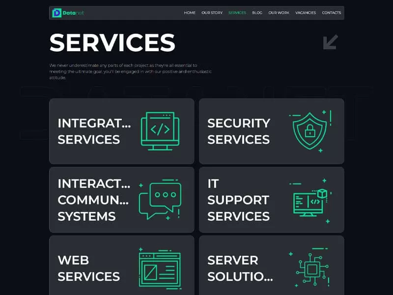 How to present services on the website?
